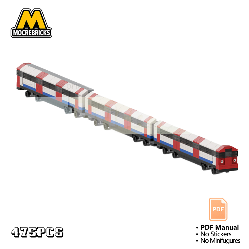 Lego Set City - MOC City Subway Metro Train Building