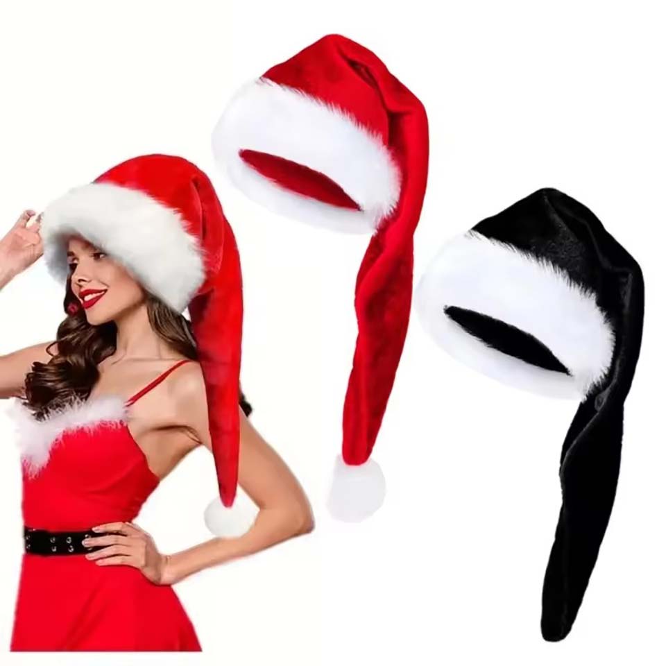 Long Plush Christmas Hat Velve - Santa Hat Plush review and price
