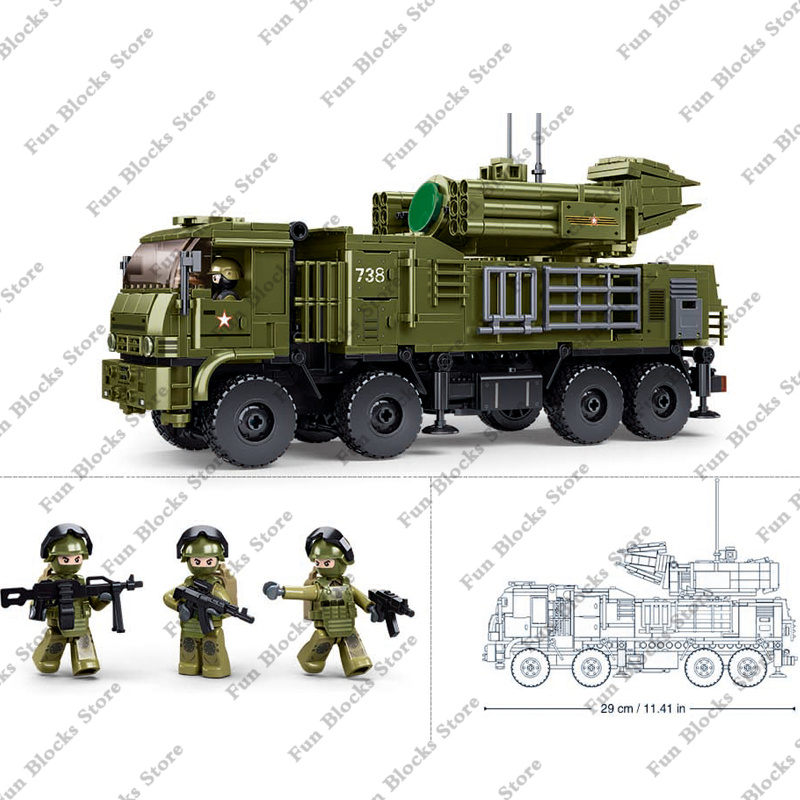 SLUBAN Military Antiaircraft M - Lego Set Creator review and price