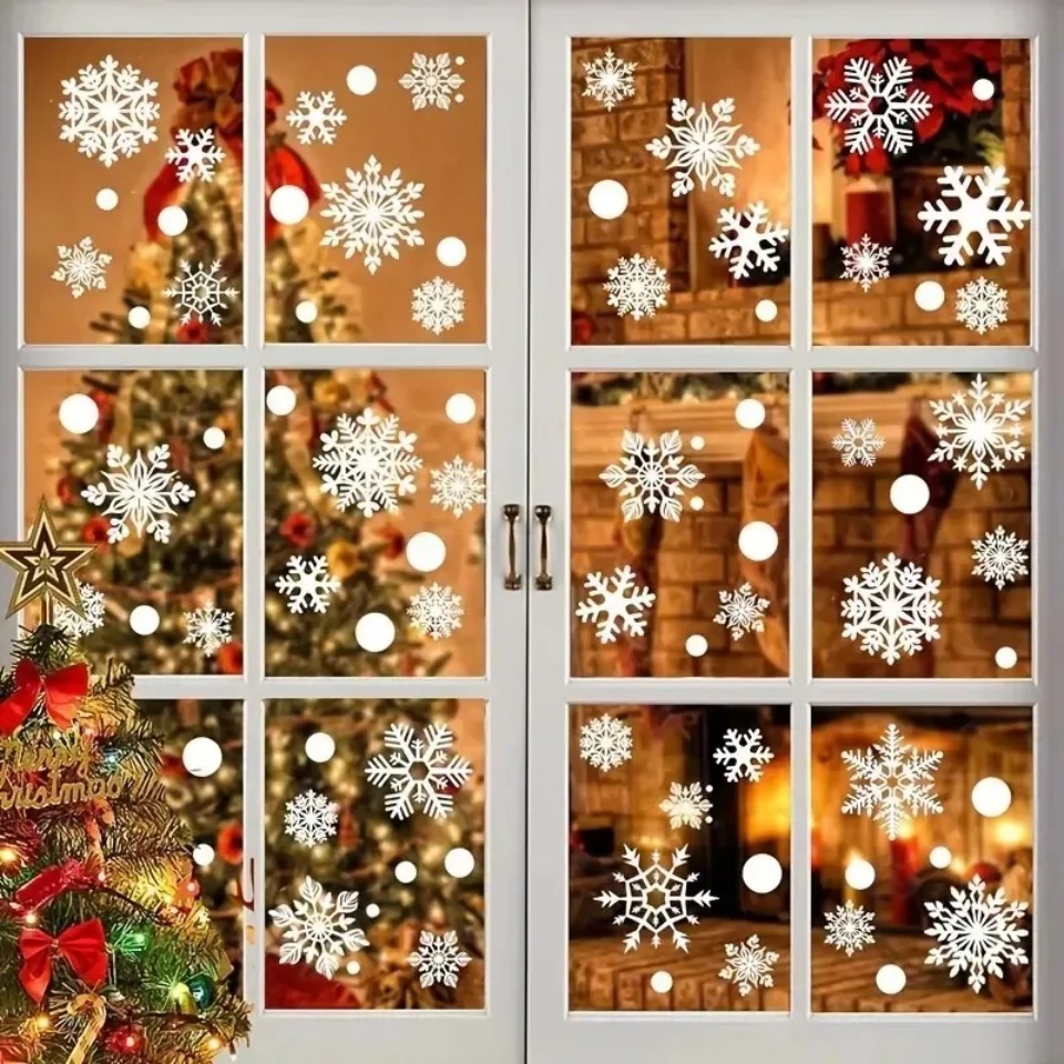 1Set Snowflake Window Stickers - Snowflake Window Decal review and price