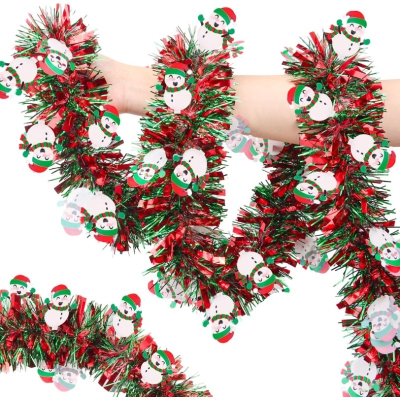 2M Red Green Christmas Tinsel  - Tinsel Garland Decoration review and price