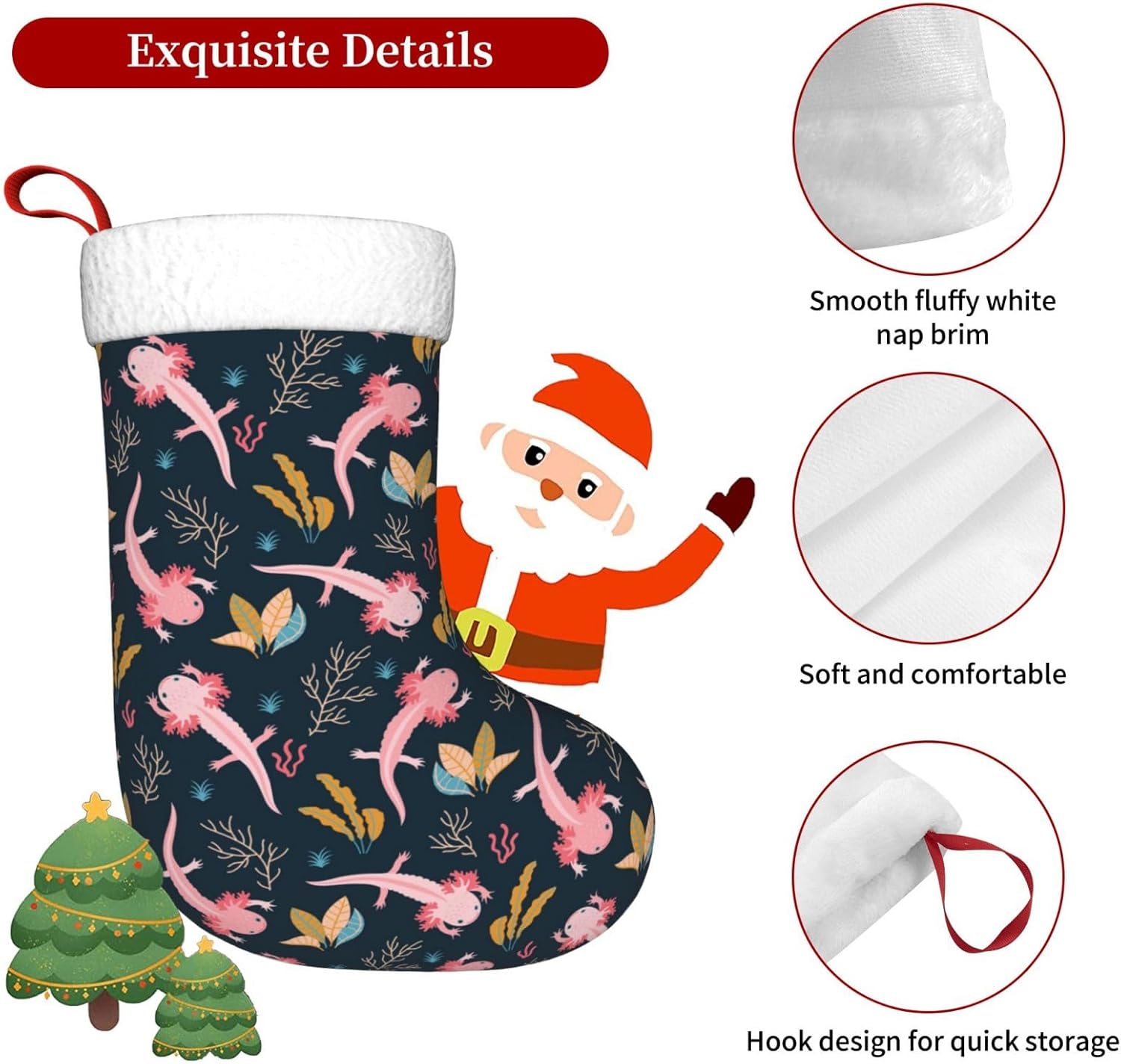 Cute Axolotl Christmas Stockin - Christmas Stocking Hanging review and price