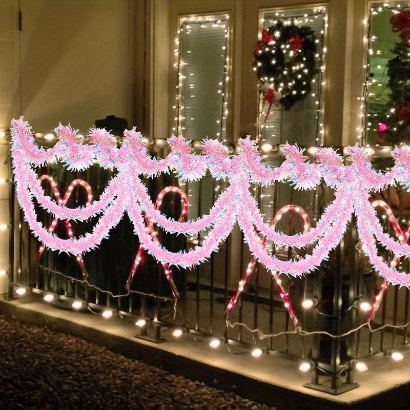 13Ft Pink Christmas Tinsel Gar - Tinsel Garland Decoration review and price
