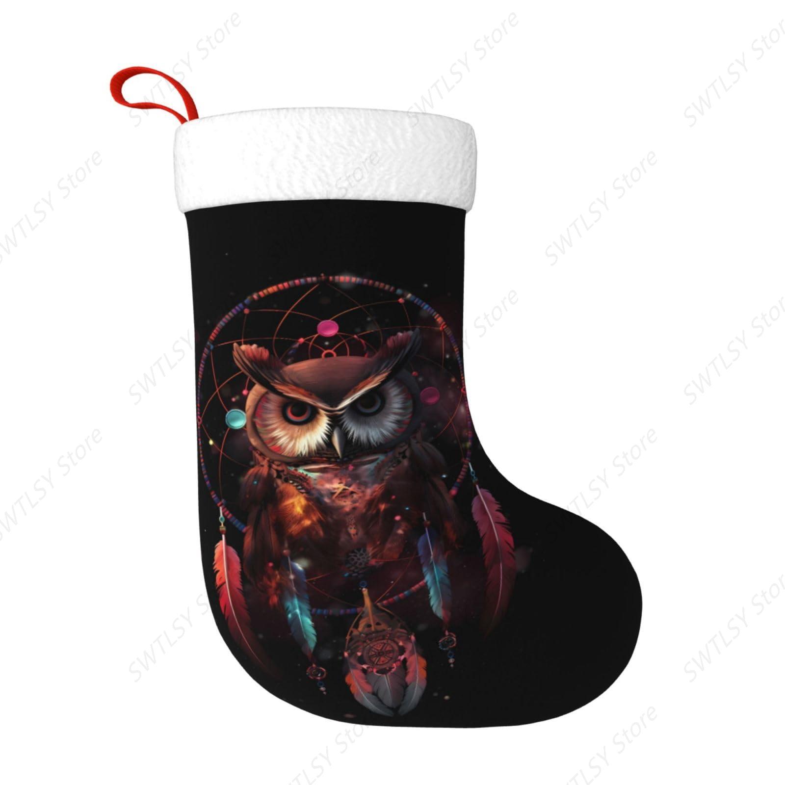 Owl Rainbow Catcher Large Chri - Christmas Stocking Hanging review and price