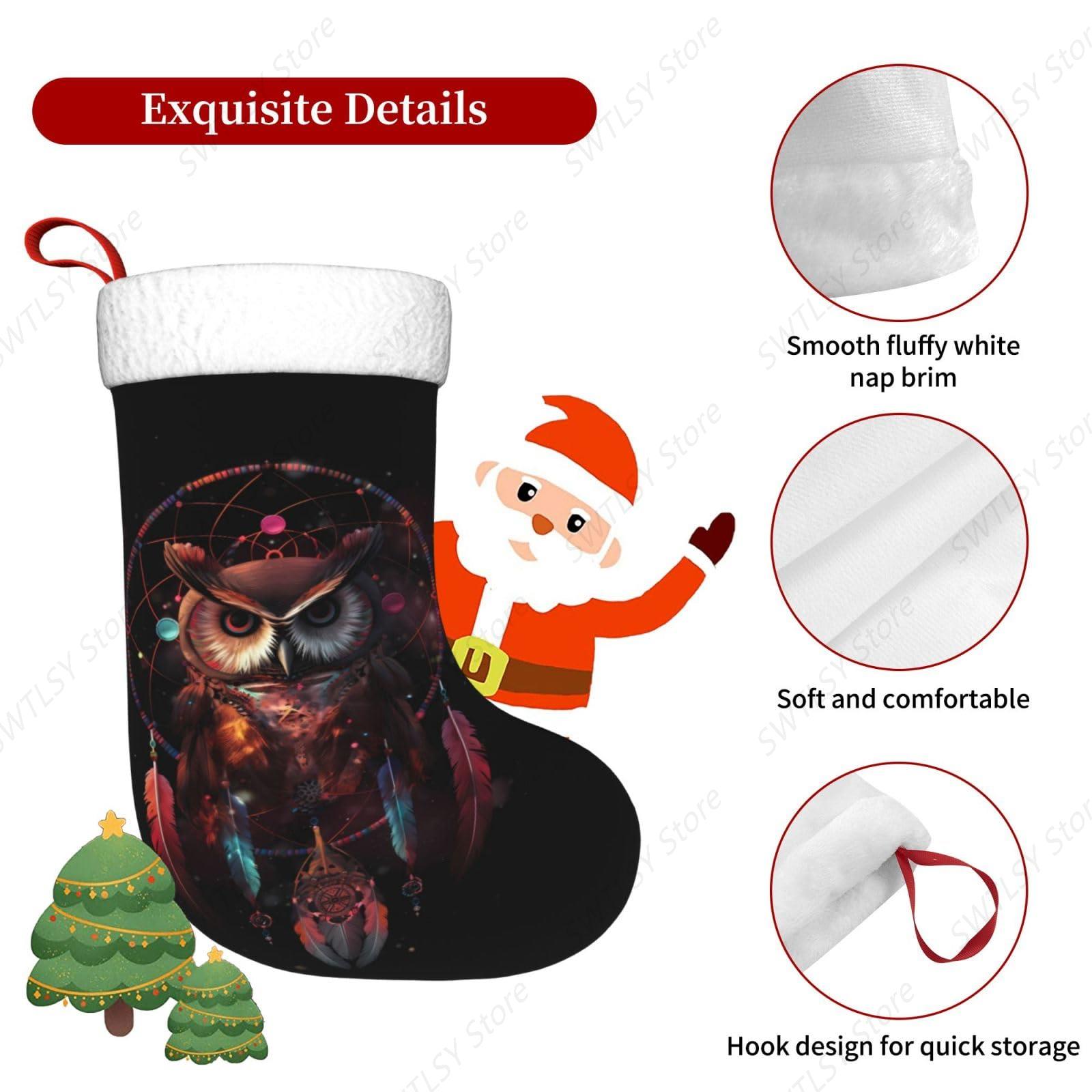 Owl Rainbow Catcher Large Chri - Christmas Stocking Hanging review and price