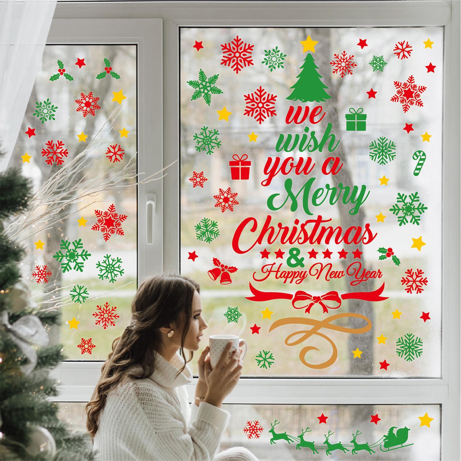 3 Pieces Christmas wall sticke - Snowflake Window Decal review and price
